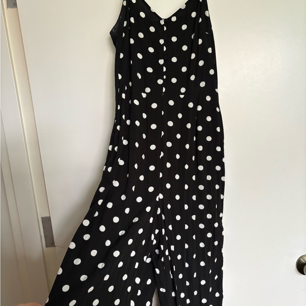 J. Crew Black and White Polka Dot Jumpsuit